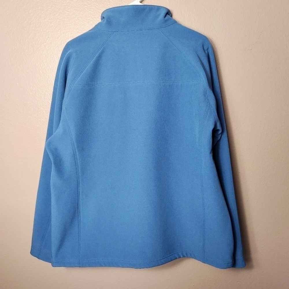 LL Bean Mens Pathfinder Medium Blue Softshell Jacket-Size XL